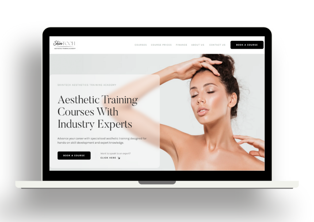 Training courses website design